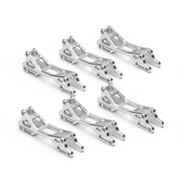 Châssis de patinage de vitesse professionnel en aluminium 6061-T6 de haute précision, usiné CNC, composants de cadre de patinage en ligne