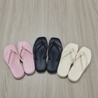 Tongs tendance à bout carré en EVA, marque personnalisée |   Tapis de plage premium écologique, doux et confortable pour l'été |   Antidérapant ondulé
