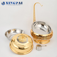 XINGPAI Rond de luxe suspendu chauffe-plats hôtel mariage Buffet équipement chauffage ensemble de chauffe-plats pour restauration restaurant