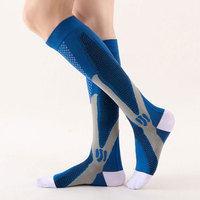 Chaussettes économiques à haute compression et design personnalisé pour hommes, chaussettes de sport de football au genou