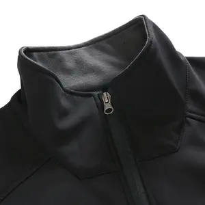 नई फैशन कस्टम लोगो आउटडोर पुरुषों softshell ऊन जैकेट सादे निविड़ अंधकार कपड़े