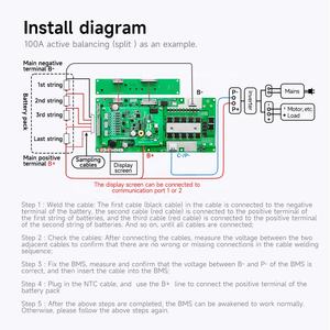 Daly Smart Active Balance Inverter ESS BMS 8S 24V 16S 48V 100A 200A Energiespeicher Lithium-Batterie-Management-System LiFePO4 BMS - Product Image 5