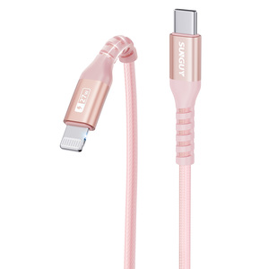 Cable de Carga Rápida Tipo C de Nailon Trenzado SUNGUY de 20 W, Cable de Datos Duradero para Teléfono, Venta al por Mayor de Fábrica - Product Image 5