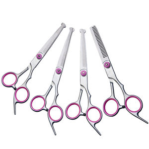 Tijeras de acero inoxidable de alta calidad duraderas y afiladas para mascotas, corte de pelo, <span class=keywords><strong>pico</strong></span> de pez, tijeras para mascotas para perros - Product Image 6