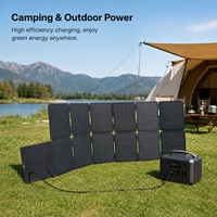 Panneau solaire pliable haute efficacité 330W, chargeur solaire léger et portable pour l'extérieur et les situations d'urgence