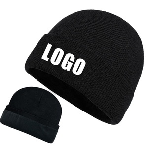 Sewingman Bonnet Skully en tricot côtelé personnalisé en acrylique mélangé sans <span class=keywords><strong>d</strong></span>émangeaison de qualité supérieure quantité minimale de commande bas Chapeaux <span class=keywords><strong>d</strong></span>'hiver Tuque Caps - Product Image 2