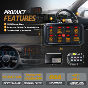 ストロボパルスモードLEDパネル12V RGBワイヤレス<span class=keywords><strong>8</strong></span>ギャングスイッチパネルリレーボックスAPP付き - Product Image 6