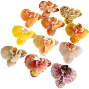 Phalaenopsis a <span class=keywords><strong>testa</strong></span> singola artificiale 9cm orchidea rosa <span class=keywords><strong>rossa</strong></span> fatta a mano a lunga durata fiore decorativo di alta qualità matrimonio san valentino - Product Image 5