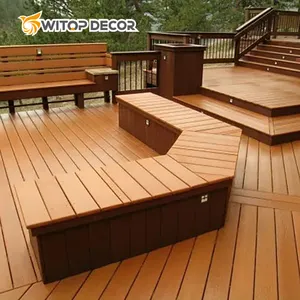 Outdoor Bamboo Wood Plastic Composite Floor Decking