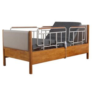 Zetai Wanjia Wooden Nursing Bed Single <b>Double</b> Size Iron <b>Frame</b> Hospital Use - Product Image 1