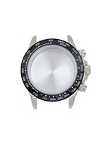 Boîtier de montre en acier inoxydable de 39 mm pour mouvement à quartz VK63 avec verre saphir