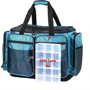Sac de pêche extra large BSCI, résistant à l'eau salée, imperméable, pour 8 boîtes à pêche 3700, moulé rigide. - Product Image 2