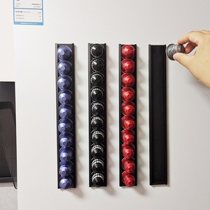 Support magnétique pour capsules de café <span class=keywords><strong>Nespresso</strong></span>, organisateur de porte de réfrigérateur en fer pour 40 capsules - Gain de place pour la cuisine à domicile - Product Image 5