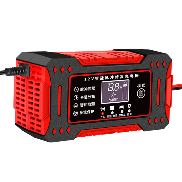 Intelligent 12V 24V Universal Automatic Repair Charger, Suitable for Lead-acid Batteries and Car Batteries.