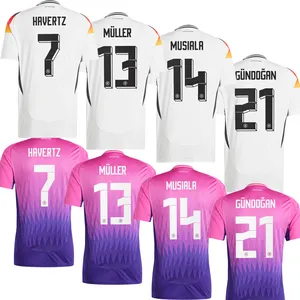 Sporty Classic design Loose fit Wholesale Thailand produces Sublimation Printing High-quality Microfiber Soccer Jerseys