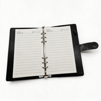 Reliure à 6 trous A5 personnalisée, couverture de carnet transparente en PP, pages de remplissage en papier