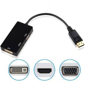 3-in-1 4K 30Hz DisplayPort DP/Mini Displayport DP HDTV DVI adaptor VGA untuk MacBook Pro Air perangkat lain untuk Laptop tampilan LED - Product Image 2