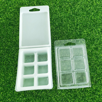 Boîte à bougies en plastique, 1 pièce, emballage créatif à 6 cavités, moule à coque, pour tarte à cire, en fusion