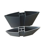 Lames de volet roulant modernes en alliage d'aluminium en gros avec accessoires en acier inoxydable AUS304 100mm/120mm/150mm