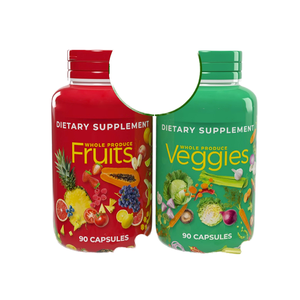 Capsules de complément alimentaire entier pour adultes Superfood Fruits Légumes Suppléments à base de plantes pour le métabolisme Stimuler l'énergie Femmes enceintes - Product Image 2