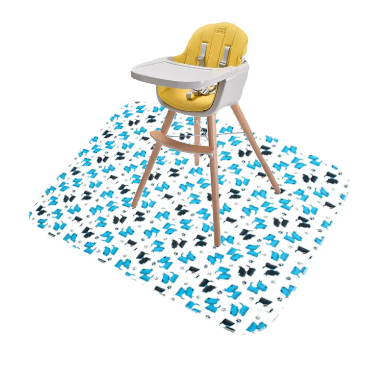 Детский коврик от производителя, водонепроницаемый под высокий стул, Противоскользящий коврик