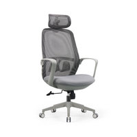 Chaise de bureau ergonomique contemporaine LIYU à dossier haut en maille avec hauteur de siège réglable pour utilisation en salle de sport