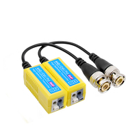 Balun vidéo 8MP pour surveillance AHD/CVI/TVI, transmission passive de signaux de surveillance sur 300 mètres, accessoire pour caméra de sécurité HD CCTV en plastique