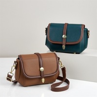Sacs fourre-tout décontractés en cuir PU bicolore pour femmes, sacs à main avec fermeture éclair, mini sacs de luxe en polyester, confortables, capacité 1L