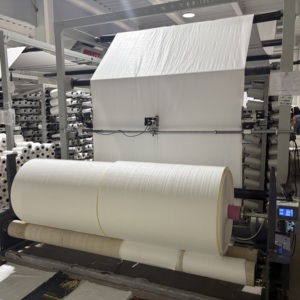 Sac Jumbo ANING robuste noir avec logo personnalisé, sac vrac FIBC stabilisé aux UV, construction à boucle croisée 5:1 pour déchets de chantier - Product Image 5
