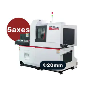 Tête coulissante de tour automatique CNC de type suisse à 5 axes avec outil rotatif pour percer/refendre/couper/enlever