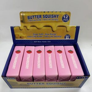 Bâton de beurre réaliste à remontée lente, super doux et compressible, jouet sensoriel en PVC en forme de beurre pour filles, garçons, enfants, fêtes - Product Image 5