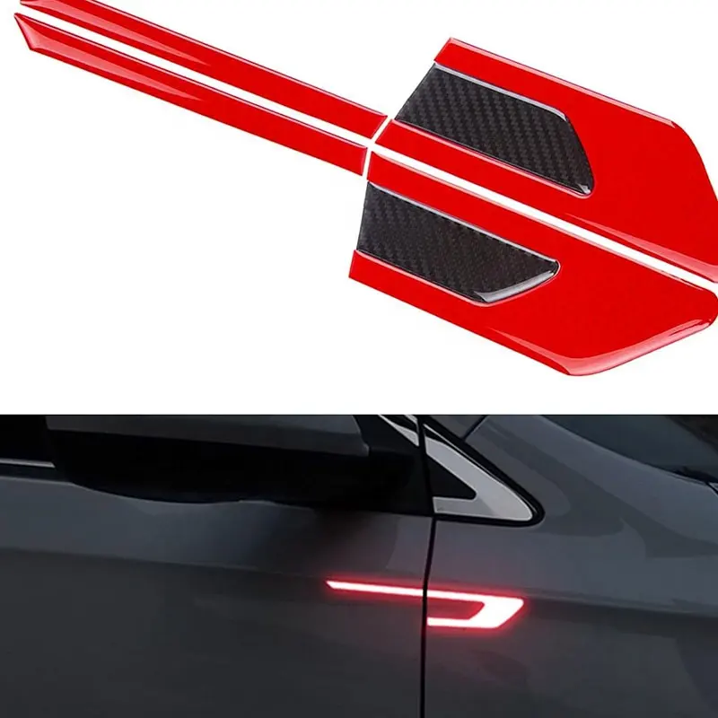 4 шт., светоотражающие наклейки для автомобильного крыла