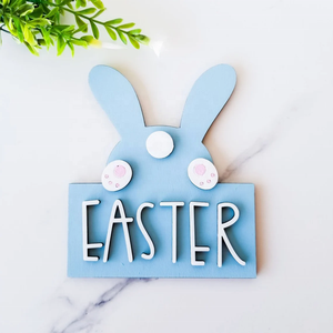 ชุดถาดรองหกชั้นสำหรับตกแต่งถาดอีสเตอร์ป้ายกรอบ3D กระต่ายไข่ขนาดเล็กถาดฉัตรของตกแต่ง - Product Image 5