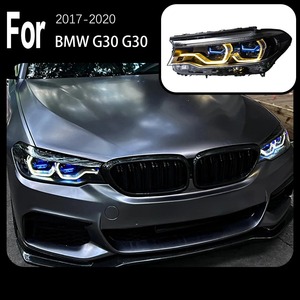 Đèn pha G30 Series 5 2018-2020 phiên bản hai màu nâng cấp đèn Ikon <span class=keywords><strong>LED</strong></span> tự động DRL xi nhan đèn pha kiểu thìa cho BMW - Product Image 4