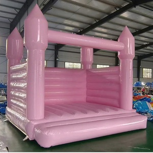 Château gonflable rose princesse 13x13 pieds, structure de saut classique, <span class=keywords><strong>ballon</strong></span> de saut pour filles, anniversaire, mariage, fête - Product Image 1