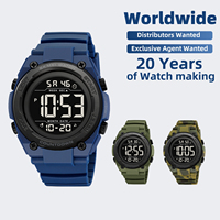 SKMEI 2713 Montre Homme Sportive Tendance Décontractée Extérieure Digitale Étanche 5ATM en Plastique Cadeau