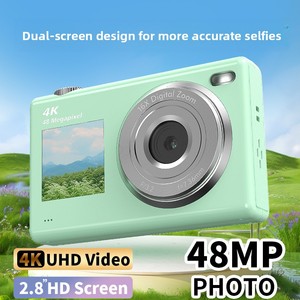 กล้องดิจิตอลสำหรับเด็ก 48MP วิดีโอ 4K หน้าจอ HD 2.8 นิ้ว จอแสดงผลคู่ สำหรับเด็ก - Product Image 1