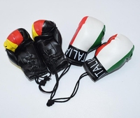 BSBH Promotionnel Personnalisé LOGO En Cuir Imprimé Mini Gants De Boxe Porte-clés Pour Miroir De Voiture Maison Pour Accessoires De Décoration Suspendus