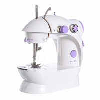 Mini machine à coudre électrique portable multifonction pour vêtements, cuir et tissus