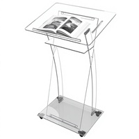 Chaire d'église en acrylique personnalisée, pupitre, chaire pour église avec roulettes