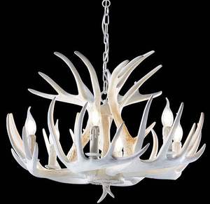 PM复古树脂鹿角设计吊灯艺术装饰定制吊灯乡村客厅别墅餐厅美式灯 - Product Image 2