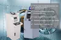 Machine de recyclage d'espèces en libre-service CDM-9000A |   Guichet automatique de comptage de billets mixtes à stockage dynamique