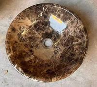 Lavabo en marbre de style ferme française, vintage et artistique, pour la décoration de la salle de bain à domicile, la villa et la cuisine, étanche et écologique