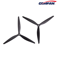 Hélices FPV GEMFAN X CLASS 1308-3 en carbone et nylon, 13 pouces, 3 pales, longue portée, pour Cinelifter UAV, lot de 1 paire