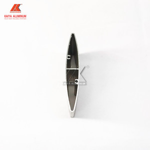 <span class=keywords><strong>Lame</strong></span> de persienne solaire en <span class=keywords><strong>aluminium</strong></span> aérodynamique verticale mobile de forme ovale avec finition usinée anodisée pour façade, fenêtre, <span class=keywords><strong>pergola</strong></span> - Product Image 1