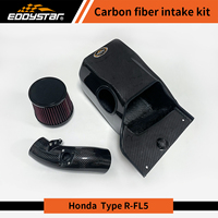 Boîte d'air d'admission d'air froid en Fiber de carbone sec EDDY avec tuyau en Fiber de carbone pour Honda Civic Type R FL5 Acura Integra DE5 2.0T K20C1