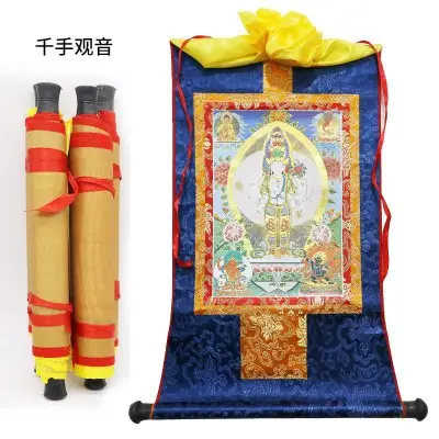 तिब्बती बुद्ध पैटर्न हजार-हाथ बोधिसत्व Thangka