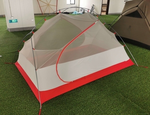 Kompas luar ruangan 2 orang tenda aluminium mendaki nilon Ultralight 20d Ripstop ringan gunung dengan jejak kaki - Product Image 5