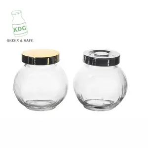KDG品牌工厂批发销售定制50毫升100毫升200毫升300毫升500毫升空玻璃罐带盖食品