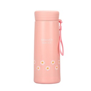 Copo de Vidro Criativo Little Daisy, Bonito, de Dupla Camada, Ecológico, à Prova de Vazamentos, Selado, Portátil, Prático, Garrafa de Água Promocional para Estudantes - Product Image 5